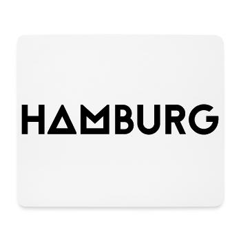 HAMBURG - Mousepad (Querformat) - Weiß - Vorne