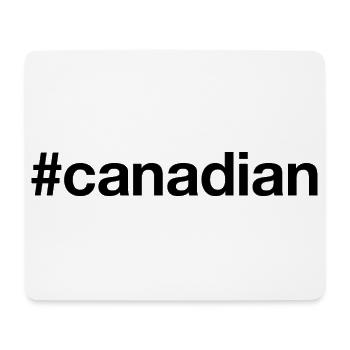 CANADIAN Canada Hashtag - Mouse Pad (horizontal) - white - Front