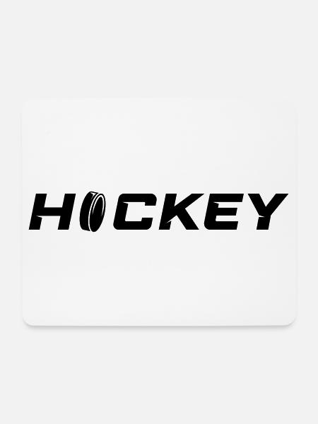 Hockey - Mousepad (Querformat) - Weiß