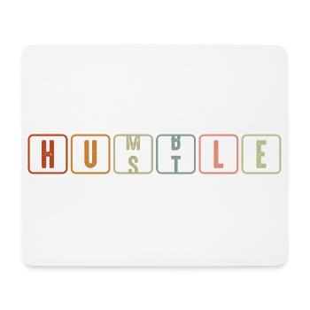 Humble Hustle Entrepreneur Homme d’affaires Businesswo - Tapis de souris (format paysage) - blanc - Devant