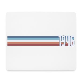 Vintage Coffee 80 Jahre achtzigjährige Party 1946 - Mousepad (Querformat) - Weiß - Vorne