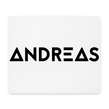 First name Andreas - Mouse Pad (horizontal) - white - Front