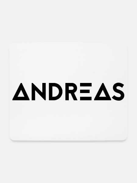 First name Andreas - Mouse Pad (horizontal) - white