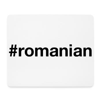 ROMANIAN Hashtag Rumänien Romania Rumänisch - Mouse Pad (horizontal) - white - Front