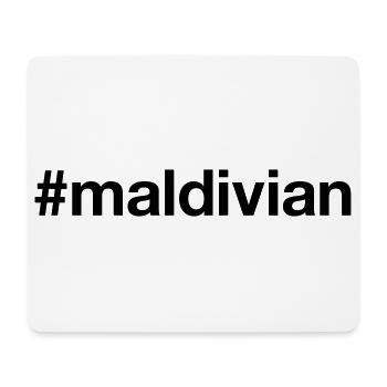 MALDIVES Hashtag Maldivian - Mouse Pad (horizontal) - white - Front