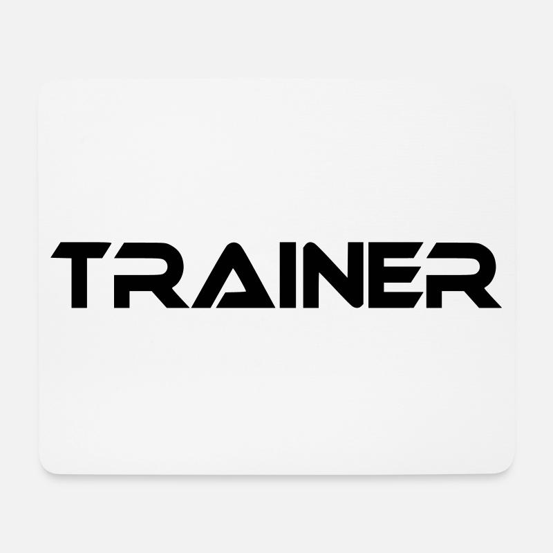Trainer - Mousepad (Querformat) - Weiß