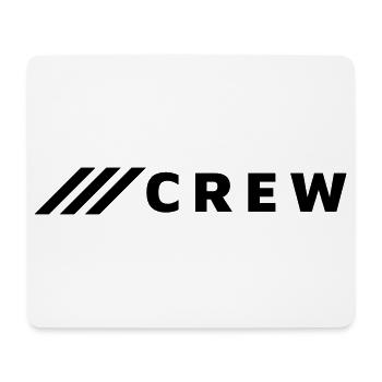 CREW - Mousepad (Querformat) - Weiß - Vorne