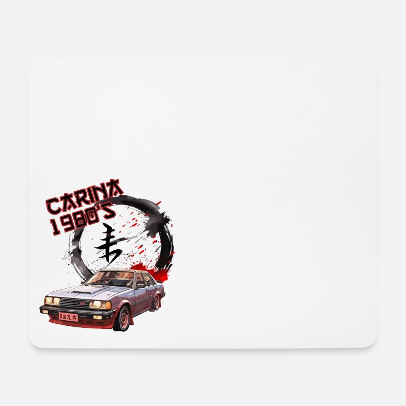 1980s Japanese car - JDM - Mousepad (Querformat) - Weiß