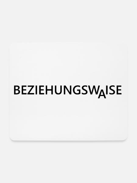 Beziehungswaise Single Sprueche - Mousepad (Querformat) - Weiß