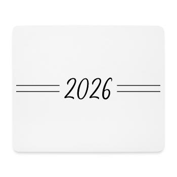 2026 year element - Mouse Pad (horizontal) - white - Front