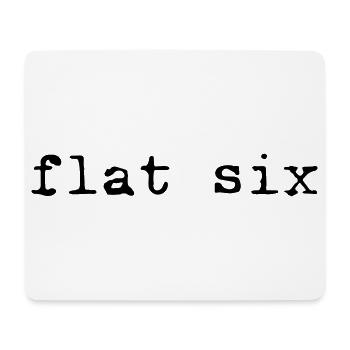 Flat six - Mouse Pad (horizontal) - white - Front