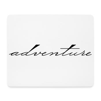 Aventure - Tapis de souris (format paysage) - blanc - Devant