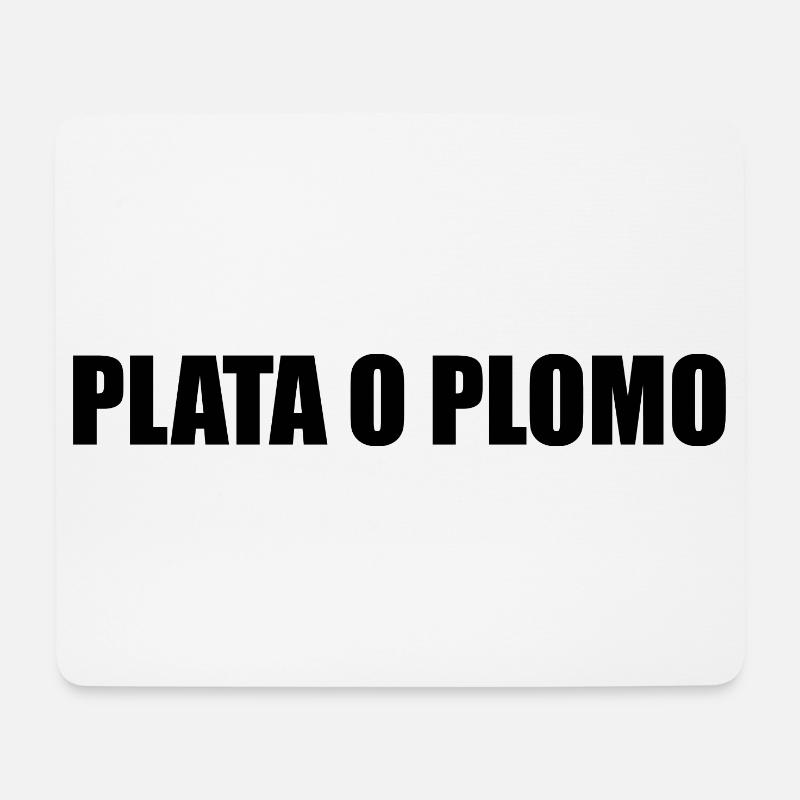 PLATA O PLOMO - Tapis de souris (format paysage) - blanc