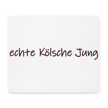 echte Kölsche Jung - Mousepad (Querformat) - Weiß - Vorne