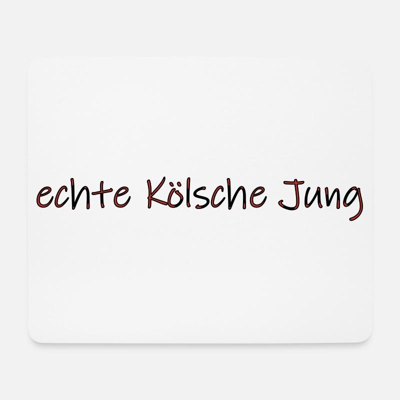 echte Kölsche Jung - Mousepad (Querformat) - Weiß