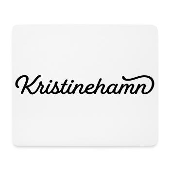Kristinehamn black - Mouse Pad (horizontal) - white - Front