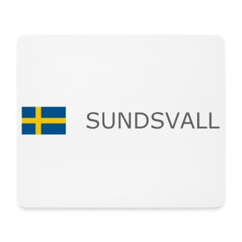 Sweden Flag - Sundsvall - Sverige - Schweden - Mousepad (Querformat) - Weiß - Vorne