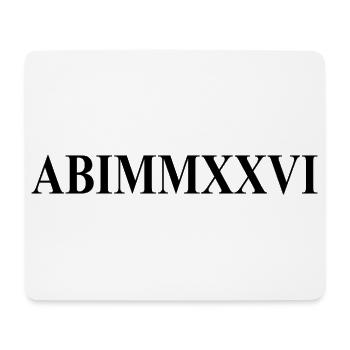 Abi 2026 - Abitur - Römische Ziffern - Latein - Mousepad (Querformat) - Weiß - Vorne