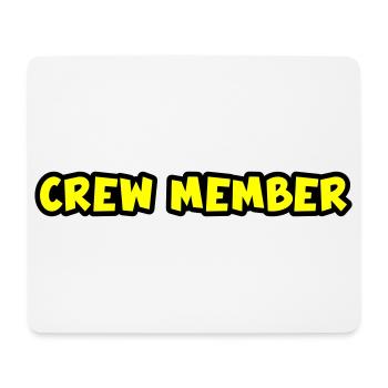 Crew Mitglied - Mousepad (Querformat) - Weiß - Vorne