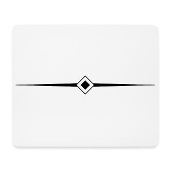 Line Dash Icon - Mouse Pad (horizontal) - white - Front