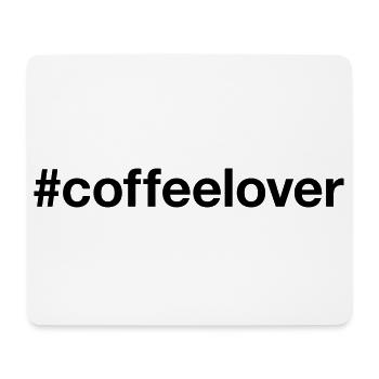 COFFEE LOVER Hashtag Kaffeeliebhaber - Mousepad (Querformat) - Weiß - Vorne