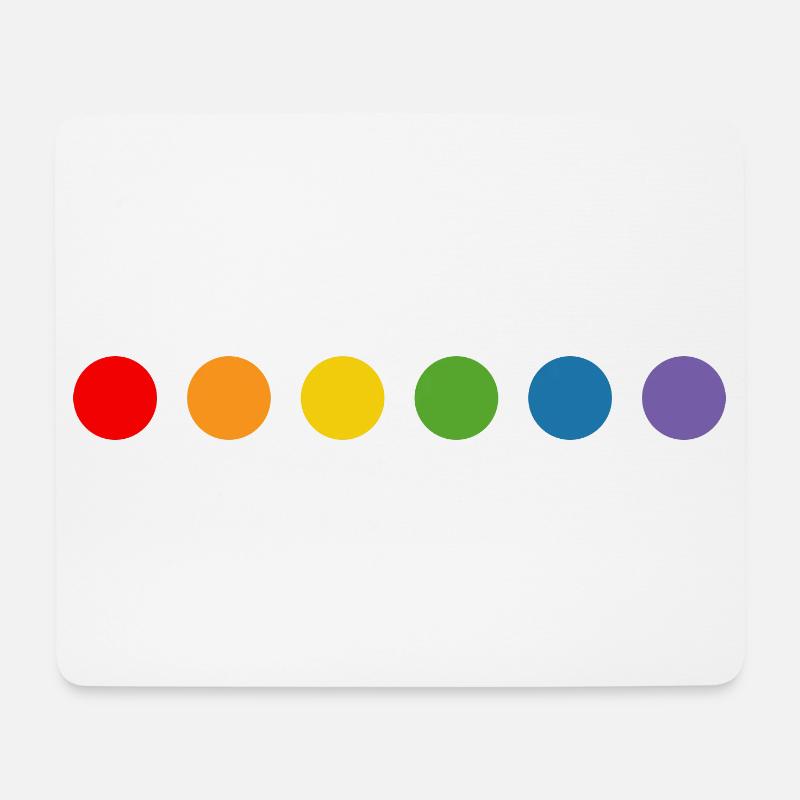 rainbow balls LGBT lgbtqi queer lgbt csd tshirt - Mousepad (Querformat) - Weiß