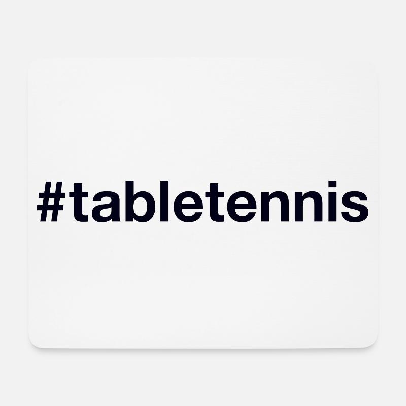 Table Tennis Tischtennis Hashtag - Mousepad (Querformat) - Weiß