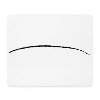 gebogener Strich Pinselstrich Unterstrich Linie - Mousepad (Querformat) - Weiß - Vorne