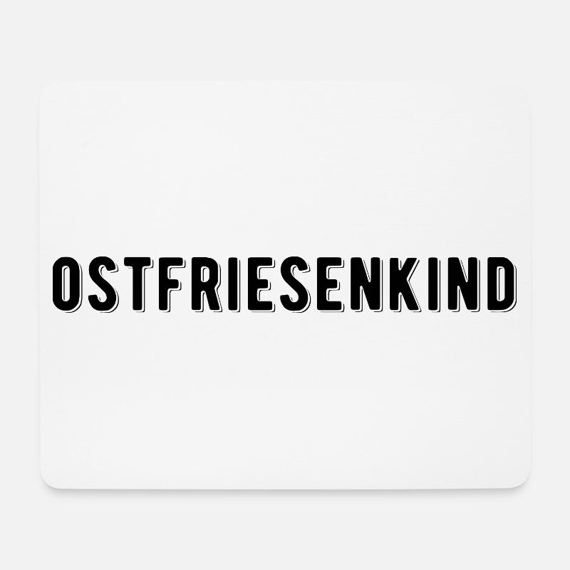 Ostfriesenkind Ostfriesland Nordsee Küste Heimat - Mousepad (Querformat) - Weiß