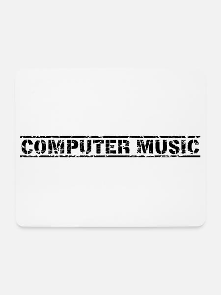 Computer Music - Mousepad (Querformat) - Weiß