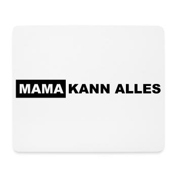 Maman sait tout faire Lettrage - Tapis de souris (format paysage) - blanc - Devant