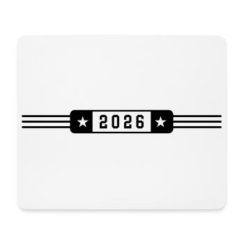 2026 - Mouse Pad (horizontal) - white - Front