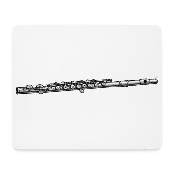 Flute Music - Mouse Pad (horizontal) - white - Front