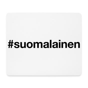 SUOMALAINEN Hashtag Ich bin Finne Finnland - Mousepad (Querformat) - Weiß - Vorne