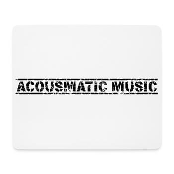 Musique acousmatique - Tapis de souris (format paysage) - blanc - Devant
