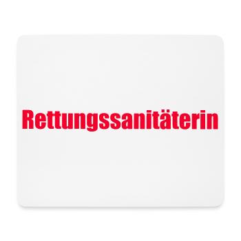 Rettungssanitäterin Schriftzug - Mousepad (Querformat) - Weiß - Vorne