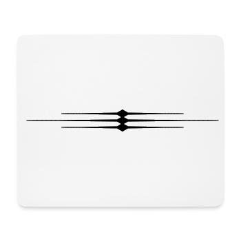 Linie Symbol Ornament - Mousepad (Querformat) - Weiß - Vorne