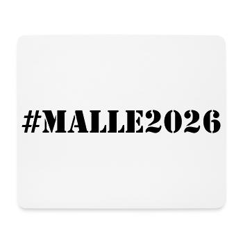 Malle 2026 - Tapis de souris (format paysage) - blanc - Devant