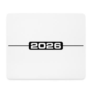 2026 Strich Element - Mousepad (Querformat) - Weiß - Vorne