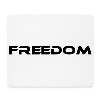 freedom schriftzug - Mousepad (Querformat) - Weiß - Vorne