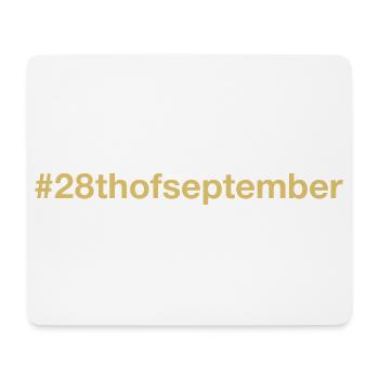 born on September 28 Birthday birthday - Mouse Pad (horizontal) - white - Front