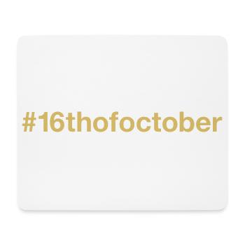 geboren am 16. Oktober Geburtstag birthday - Mousepad (Querformat) - Weiß - Vorne