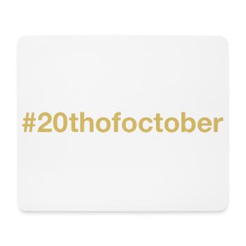 geboren am 20. Oktober Geburtstag birthday - Mousepad (Querformat) - Weiß - Vorne