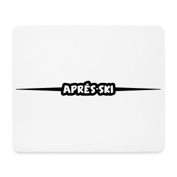 Ligne après-ski - Tapis de souris (format paysage) - blanc - Devant