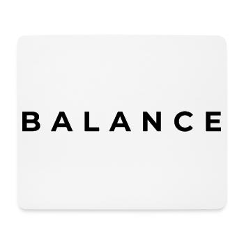 BALANCE. | Minimalist Aesthetic Streetwear - Mouse Pad (horizontal) - white - Front