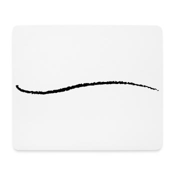 Strich Kunst Pinselstrich Unterstrich Riss Linie - Mousepad (Querformat) - Weiß - Vorne