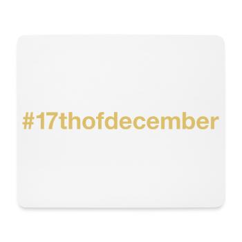geboren am 17. Dezember Geburtstag birthday - Mousepad (Querformat) - Weiß - Vorne