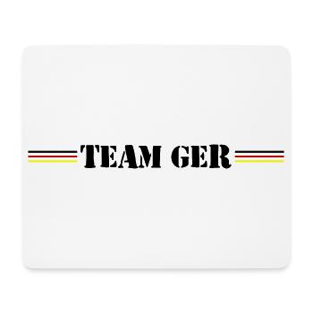 Team Germany Deutschland - Mouse Pad (horizontal) - white - Front