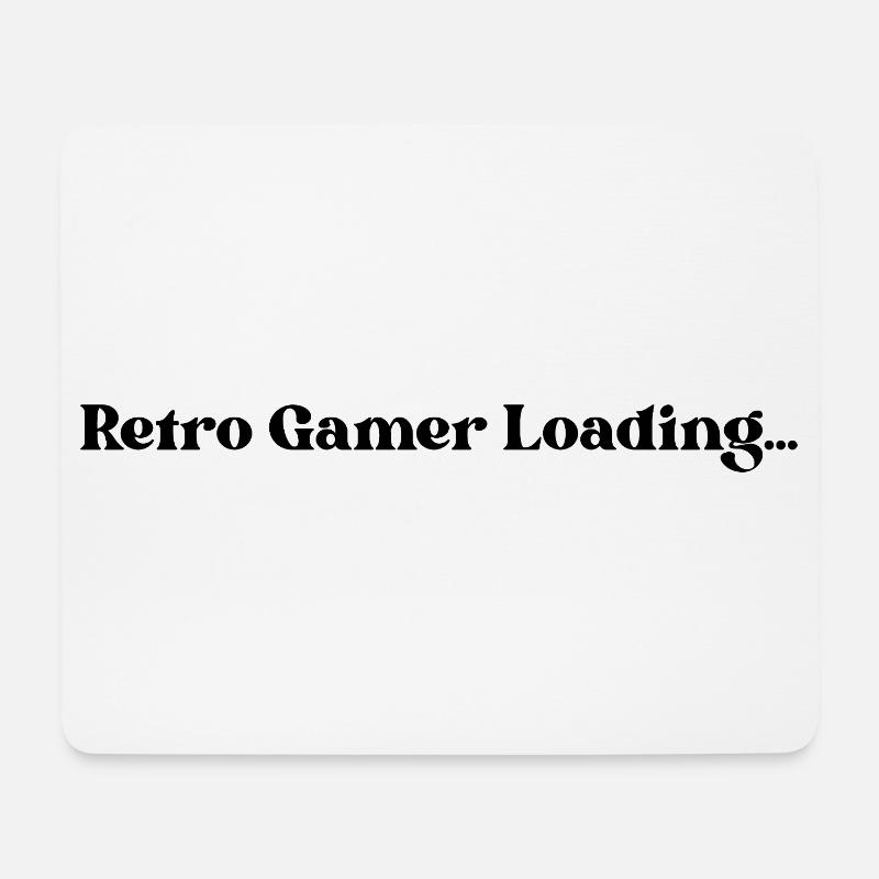 Retro Gaming Loading - Mouse Pad (horizontal) - white