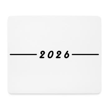 2026 Jahr Element - Mousepad (Querformat) - Weiß - Vorne